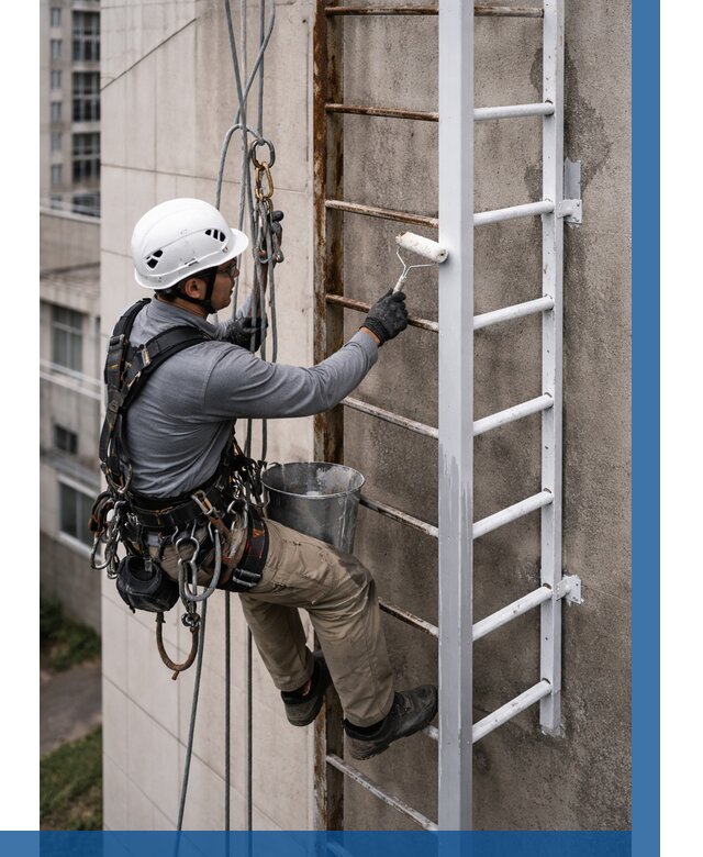 Покраска пожарных лестниц в Кызыле от 4667 р. | ВЫСОТНИК-Кзл