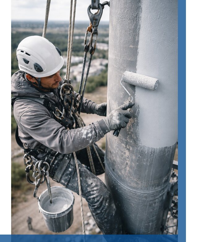 Покраска мачт связи под ключ в Кызыле от 882 р. | ВЫСОТНИК-Кзл