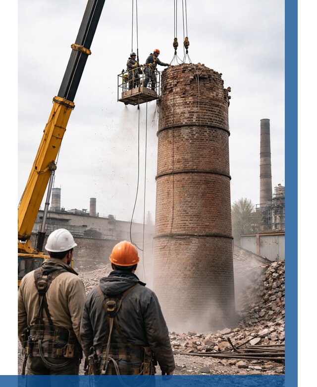 Демонтаж дымовой трубы в Кызыле от 93339 р. | ВЫСОТНИК-Кзл, смета