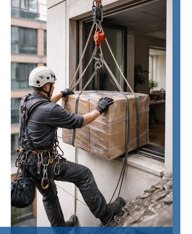 Подъем груза через окно в Кызыле от 4667 р. | ВЫСОТНИК-Кзл