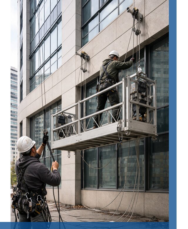 Монтаж и подъем фасадной люльки в Кызыле от 12445 р. | ВЫСОТНИК-Кзл