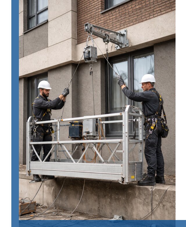 Монтаж и подъем фасадной люльки в Кызыле с гарантией безопасности