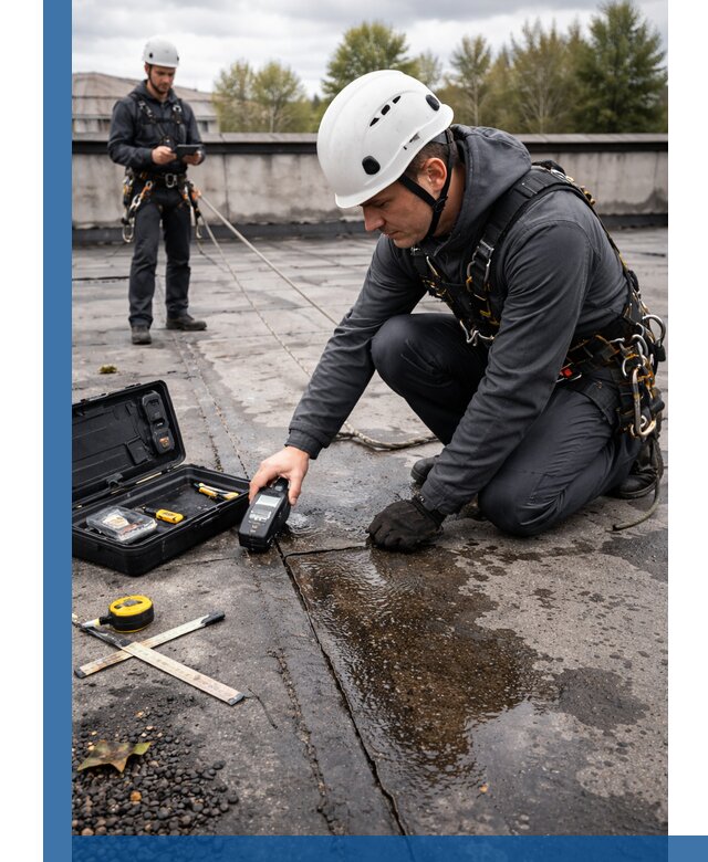 Обследование кровли на протечки и выявление дефектов в Кызыле