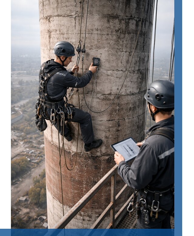 Обследование дымовой трубы в Кызыле от 8297 р. | ВЫСОТНИК-Кзл