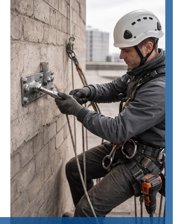 Установка анкерных точек в Кызыле от 3630 р. | ВЫСОТНИК-Кзл