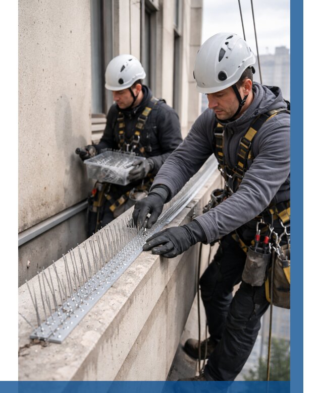 Установка шипов от птиц в Кызыле от 882 р. | ВЫСОТНИК-Кзл